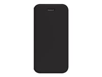 OtterBox Strada Series - Funda con tapa para teléfono móvil - poliuretano, policarbonato, goma sintética - negro - para Apple iPhone 6, 6s, 7, 8, SE (2ª generación), SE (3rd generation) 77-61672