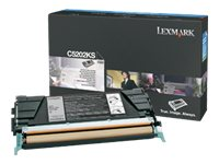 Lexmark - Negro - original - cartucho de tóner LCCP - para Lexmark C520n, C530dn, C530n C5202KS
