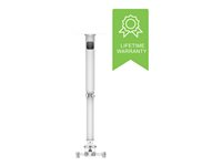 Vision Techmount TM-TELE - Kit de montaje (montaje de techo, vara telescópica) - para proyector - blanco satén - se puede instalar en el techo TM-TELE
