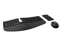 Microsoft Sculpt Ergonomic Desktop - Conjunto de teclado, ratón y teclado numérico - inalámbrico - 2.4 GHz - Español L5V-00011