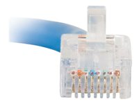 C2G Cat5e Non-Booted Unshielded (UTP) Network Patch Cable - Cable de interconexión - RJ-45 (M) a RJ-45 (M) - 1.5 m - UTP - CAT 5e - trenzado, uniboot - azul 83022