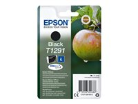 Epson T1291 - Tamaño L - negro - original - blíster con alarma de RF - cartucho de tinta - para Stylus SX230, SX235, SX430, SX438; WorkForce WF-3010, 3520, 3530, 3540, 7015, 7515, 7525 C13T12914022