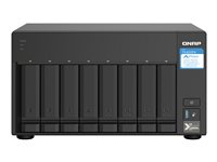 QNAP TS-832PX-4G - Servidor NAS - 8 compartimentos - SATA 6Gb/s - RAID 0, 1, 5, 6, 10, 50, JBOD, 60 - RAM 4 GB - Gigabit Ethernet / 2.5 Gigabit Ethernet / 10 Gigabit Ethernet - iSCSI soporta TS-832PX-4G