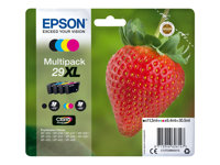 Epson 29XL Multipack - Paquete de 4 - 30.5 ml - XL - negro, amarillo, cián, magenta - original - blíster con alarmas de RF/acústica - cartucho de tinta - para Expression Home XP-235, 245, 247, 255, 332, 335, 342, 345, 432, 435, 442, 445, 455 C13T29964022