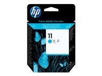 HP 11 - Cián - cabezal de impresión - para Business Inkjet 1000, 1200, 2800; DesignJet 11X, 500, 510, 70, 820; Officejet Pro K850 C4811A