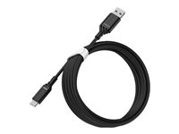 OtterBox Standard - Cable USB - USB (M) a USB-C (M) - USB 2.0 - 3 m - negro 78-52538