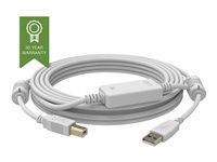 Vision Techconnect 2 - Cable USB - USB (M) a USB Tipo B (M) - 15 m - activo - blanco TC2 15MUSB+