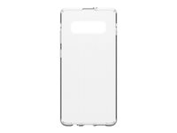 OtterBox Clearly Protected Skin - Carcasa trasera para teléfono móvil - poliuretano termoplástico (TPU) - transparente - para Samsung Galaxy S10+ 77-61499