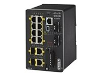 Cisco Industrial Ethernet 2000 Series - Conmutador - Gestionado - 8 x 10/100 + 2 x Gigabit SFP combinado - montaje en riel DIN IE-2000-8TC-G-N