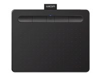 Wacom Intuos Tableta de lápiz creativa Small - Digitalizador - 15.2 x 9.5 cm - electromagnético - 4 botones - cableado - USB - negro CTL-4100K-S