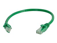 C2G Cat5e Booted Unshielded (UTP) Network Patch Cable - Cable de interconexión - RJ-45 (M) a RJ-45 (M) - 2 m - UTP - CAT 5e - moldeado, sin enganches, trenzado - verde 83203