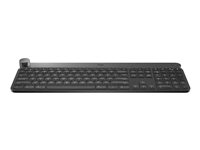 Logitech Craft Advanced with Creative Input Dial - Teclado - retroiluminación - Bluetooth, 2.4 GHz - QWERTY - Reino Unido 920-008503