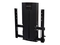 Ergotron Glide Wall Mount VHD - Kit de montaje (abrazadera para inclinación, plantilla de montaje, módulo de elvación de bajo perfil, instalación de hardware, montaje de hardware, cable de colocación de hardware) - para pantalla LCD - negro - tamaño de pantalla: 46" - se puede instalar en la pared 61-128-085
