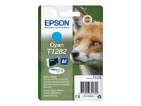 Epson T1282 - 3.5 ml - Tamaño M - cián - original - blíster - cartucho de tinta - para Stylus S22, SX130, SX230, SX235, SX430, SX435, SX438, SX440, SX445; Stylus Office BX305 C13T12824012