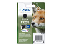 Epson T1281 - 5.9 ml - Tamaño M - negro - original - blíster - cartucho de tinta - para Stylus S22, SX130, SX230, SX235, SX430, SX435, SX438, SX440, SX445; Stylus Office BX305 C13T12814012