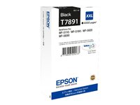 Epson T7891 - 65.1 ml - tamaño XXL - negro - original - cartucho de impresión - para WorkForce Pro WF-5110DW, WF-5190DW, WF-5190DW BAM, WF-5620DWF, WF-5690DWF, WF-5690DWF BAM C13T789140