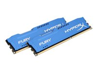HyperX FURY - DDR3 - kit - 8 GB: 2 x 4 GB - DIMM de 240 espigas - 1866 MHz / PC3-14900 - CL10 - 1.5 V - sin búfer - no ECC - azul HX318C10FK2/8