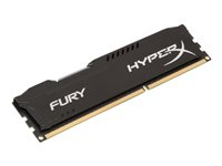 HyperX FURY - DDR3 - módulo - 4 GB - DIMM de 240 espigas - 1600 MHz / PC3-12800 - CL10 - 1.5 V - sin búfer - no ECC - negro HX316C10FB/4