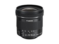 Canon EF-S - Objetivo zoom gran angular - 10 mm - 18 mm - f/4.5-5.6 IS STM - Canon EF - para EOS 100, 1200, 650, 70, 700, Kiss X6i, Kiss X7, Kiss X70, Kiss X7i, Rebel SL1, Rebel T5i 9519B005