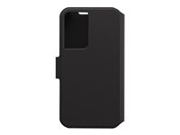 OtterBox Strada Series Via - Funda con tapa para teléfono móvil - policarbonato, goma sintética - negro noche - para Samsung Galaxy S22 77-86604