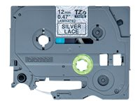 Brother TZe-MPSL31 - Lazo negro sobre plateado - Rollo (1,2 cm x 4 m) 1 cinta(s) tipo laminado - para Brother PT-H110; P-Touch Cube PT-P300; P-Touch Cube Pro PT-P910; P-Touch Embellish PT-D215 TZEMPSL31