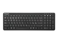 Targus - Teclado - antimicrobiano - inalámbrico - Bluetooth 5.1 - QWERTY - nórdico - negro - B2B AKB863NO