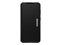 OtterBox Strada Series - Funda con tapa para teléfono móvil - cuero, policarbonato - negro sombra - para Samsung Galaxy S21 5G 77-82087