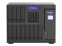 QNAP TVS-H1688X - Servidor NAS - 16 compartimentos - SATA 6Gb/s - RAID 0, 1, 5, 6, 10, 50, JBOD, 5 Hot Spare, intercambio en caliente 6, 60, 10 repuesto rápido, RAID TP - RAM 32 GB - Gigabit Ethernet / 2.5 Gigabit Ethernet / 10 Gigabit Ethernet - iSCSI soporta TVS-H1688X-W1250-32G