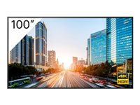 Sony FW-100BZ40J - 100" Clase diagonal BRAVIA Professional Displays BZ40J series pantalla LCD con retroiluminación LED - señalización digital - 4K UHD (2160p) 3840 x 2160 - HDR - LED de iluminación directa - negro FW-100BZ40J