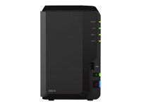 Synology Disk Station DS218 - Servidor NAS - 2 compartimentos - SATA 6Gb/s - RAID 0, 1, JBOD - RAM 2 GB - Gigabit Ethernet - iSCSI soporta DS218