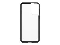 OtterBox React Series - Carcasa trasera para teléfono móvil - cristal negro - para Samsung Galaxy S21+ 5G 77-81573