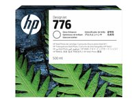 HP 776 - 500 ml - gran capacidad - intensificador de brillo - original - DesignJet - cartucho de tinta - para DesignJet Z9+ Pro 1XB06A
