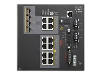 Cisco Industrial Ethernet 4000 Series - Conmutador - Gestionado - 8 x 10/100 + 4 x Gigabit SFP combinado - montaje en riel DIN - DC power IE-4000-8T4G-E