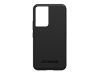OtterBox Symmetry Series - Carcasa trasera para teléfono móvil - antimicrobiano - policarbonato, goma sintética - negro - para Samsung Galaxy S22 77-86474