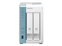 QNAP TS-231P3 - Servidor NAS - 2 compartimentos - SATA 6Gb/s - RAID 0, 1, JBOD - RAM 4 GB - Gigabit Ethernet - iSCSI soporta TS-231P3-4G