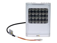 AXIS T90D35 - Iluminador LED blanco - instalable en el techo, instalable en poste, instalable en pared - 12 - 24 V - interior, exterior - 42 vatios - blanco, plata - para AXIS P1455-LE, P1455-LE-3 License Plate Verifier Kit, V5938 50 Hz 01217-001