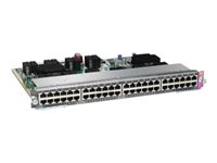 Cisco Line Card E-Series - Conmutador - 48 x 10/100/1000 (PoE+) - módulo de conexión - PoE+ WS-X4748-RJ45V+E=