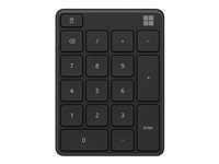 Microsoft Number Pad - Teclado numérico - inalámbrico - Bluetooth 5.0 - negro mate 23O-00010