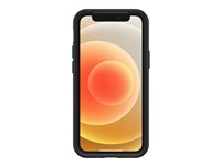 OtterBox Symmetry Series - Carcasa trasera para teléfono móvil - policarbonato, goma sintética - negro - para Apple iPhone 12 mini 77-65365