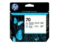 HP 70 - Magenta claro, cián claro - cabezal de impresión - para DesignJet Z2100, Z3100, Z3200, Z5200; Photosmart Pro B8850, Pro B9180 C9405A