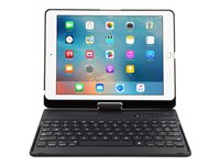 Targus - Caja de teclado y folio - retroiluminación - inalámbrico - Bluetooth 5.1 - QWERTY - nórdico - negro teclado, negro maleta - B2B - para Apple 10.2-inch iPad; 10.5-inch iPad Air (3ª generación); 10.5-inch iPad Pro THZ857NO