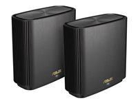 ASUS ZenWiFi AX (XT8) - Sistema Wi-Fi (2 enrutadores) - hasta 5500 pies cuadrados - malla - GigE, 2.5 GigE - 802.11a/b/g/n/ac/ax - Tres bandas 90IG0590-MO3G60