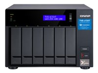QNAP TVS-672XT - Servidor NAS - 6 compartimentos - SATA 6Gb/s - RAID 0, 1, 5, 6, 10, 50, JBOD - RAM 8 GB - Gigabit Ethernet / 10 Gigabit Ethernet / Thunderbolt 3 - iSCSI soporta TVS-672XT-I3-8G