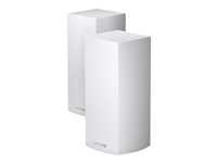 Linksys VELOP Whole Home Mesh Wi-Fi System MX8400 - Enrutador inalámbrico - conmutador de 3 puertos - GigE - 802.11a/b/g/n/ac/ax - Tres bandas (paquete de 2) MX8400-EU