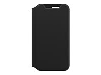 OtterBox Strada Series Via - Funda con tapa para teléfono móvil - poliuretano, policarbonato - negro noche - para Samsung Galaxy S21 Ultra 5G 77-82103