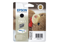 Epson T0611 - 8 ml - negro - original - blíster - cartucho de tinta - para Stylus D68, D88, DX3800, DX3850, DX4200, DX4250, DX4800, DX4850 C13T06114010